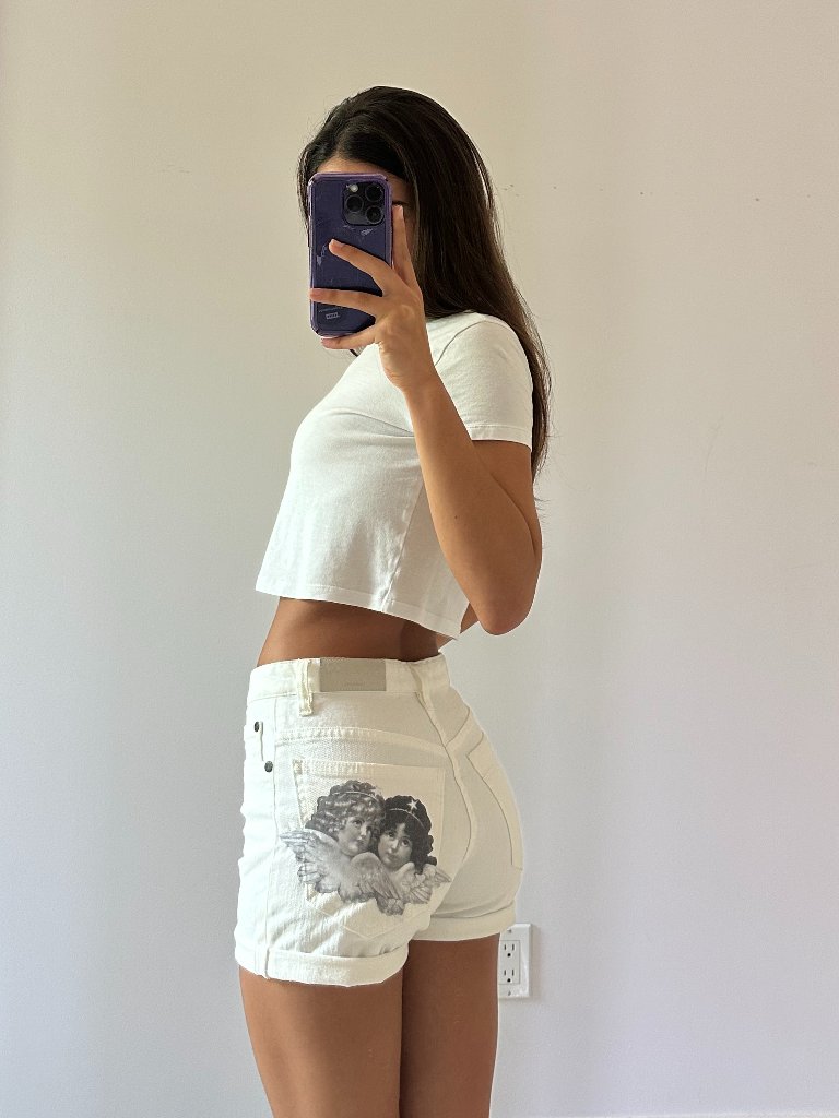 Fiorucci Angel Denim Shorts